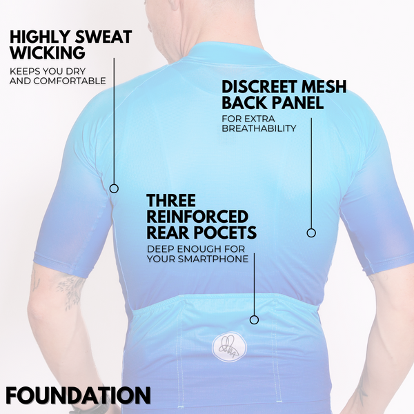 Men's Blue Dissolve Foundation Jersey