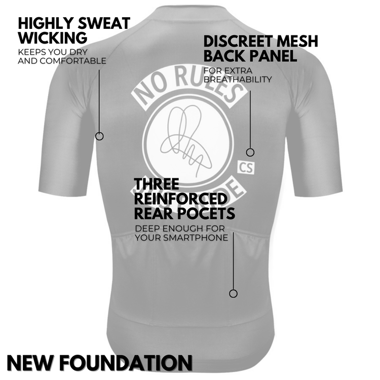 Men's Black Cycle Squad Foundation Jersey