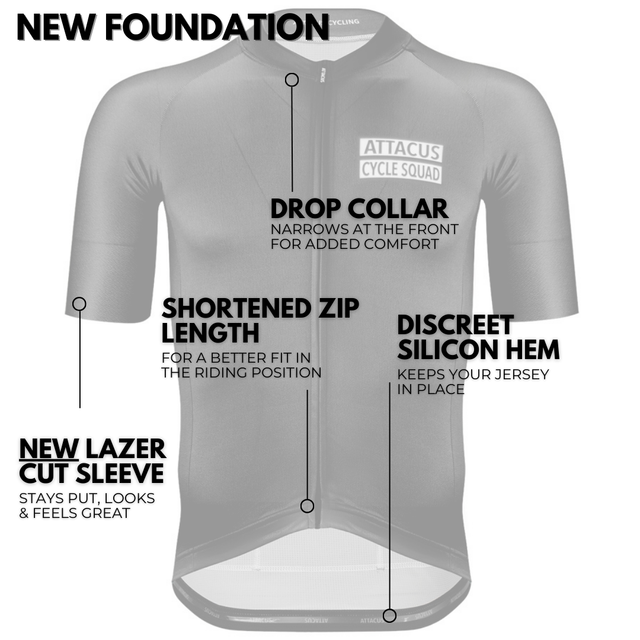 Men's Black Cycle Squad Foundation Jersey