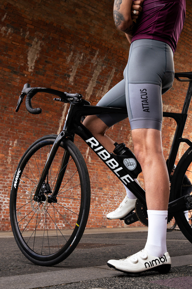 White Premium Cycling Socks