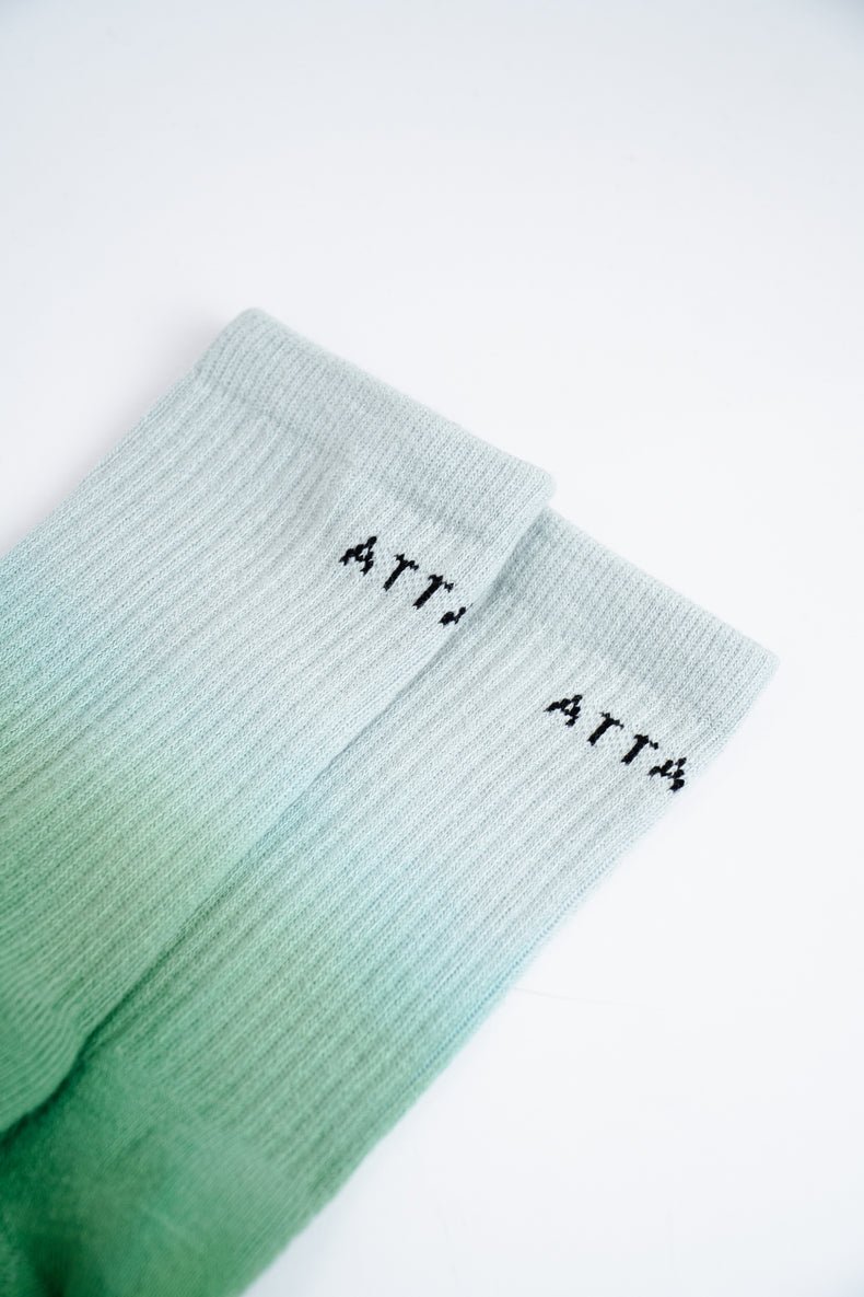 Green Dissolve Casual Socks