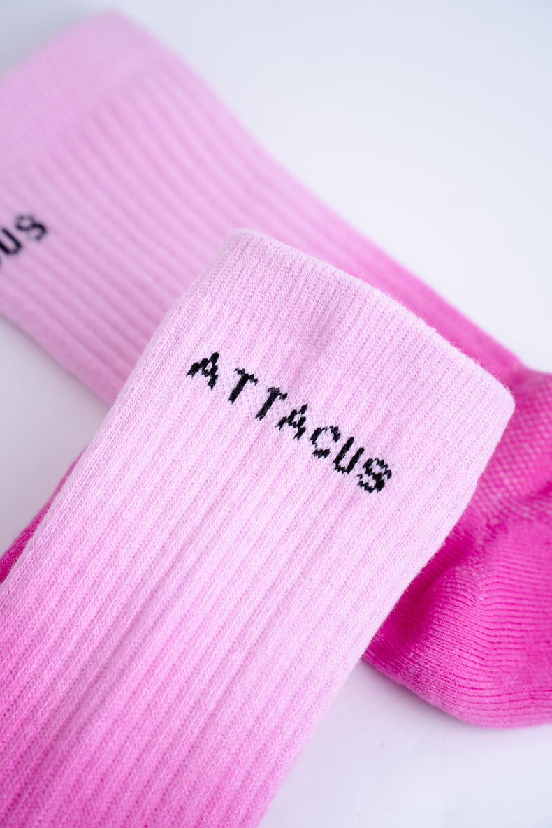 Pink Dissolve Casual Socks