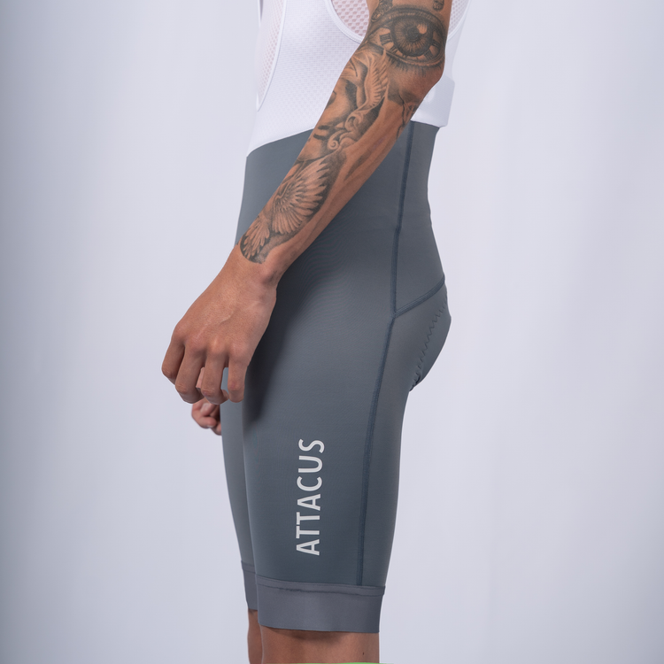 New Foundation Bib Shorts Men Grey