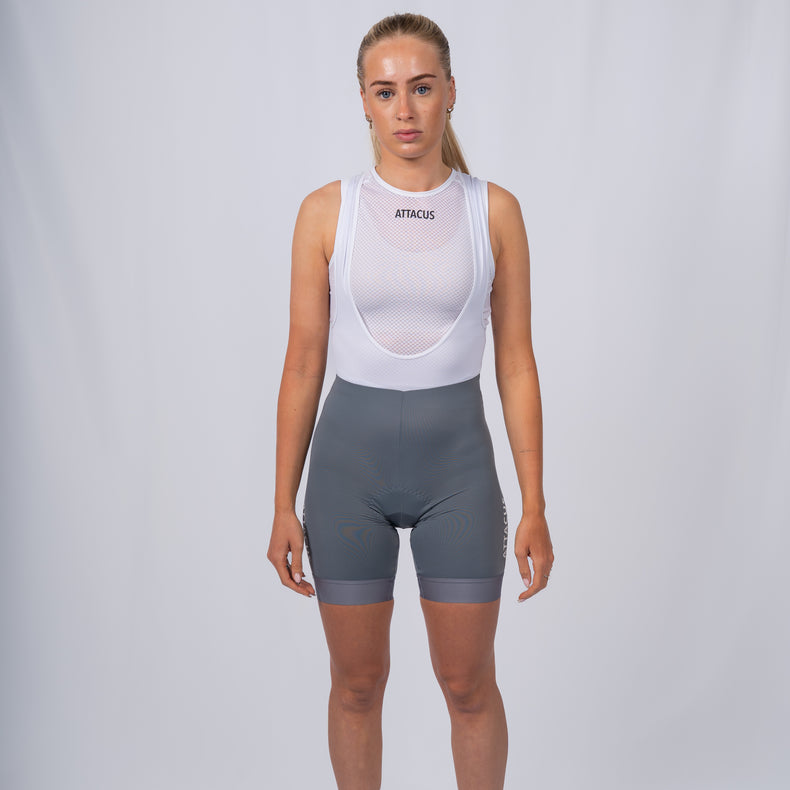 New Foundation Bib Shorts Women Grey