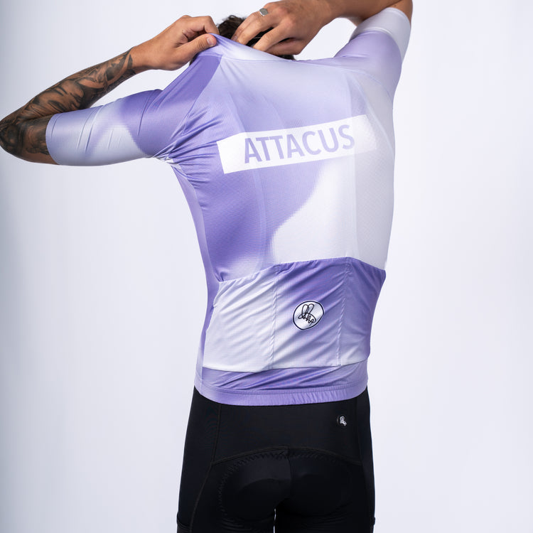 Ember Purple Marble New Foundation Cycling Jersey Men
