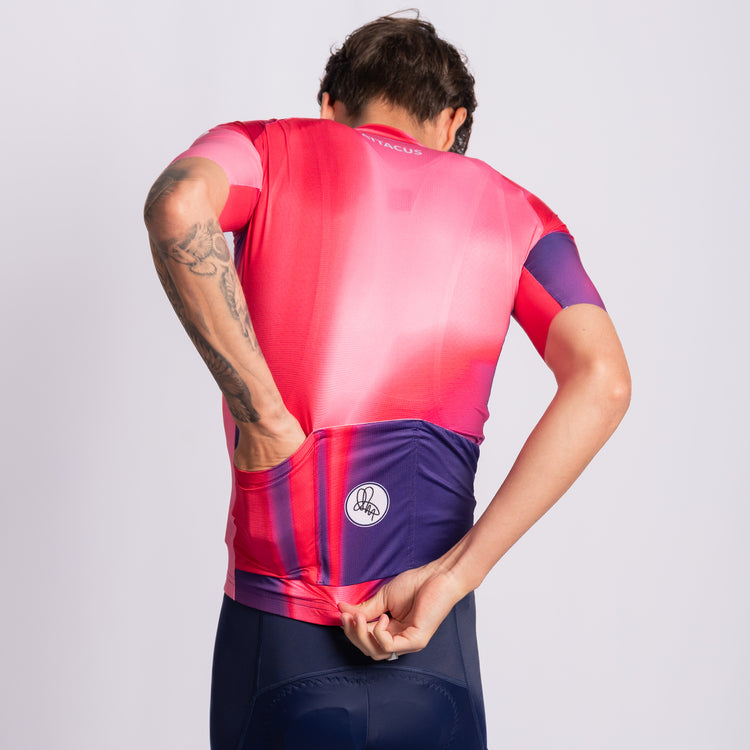 Phase Pink/Blue New Foundation Cycling Jersey Men