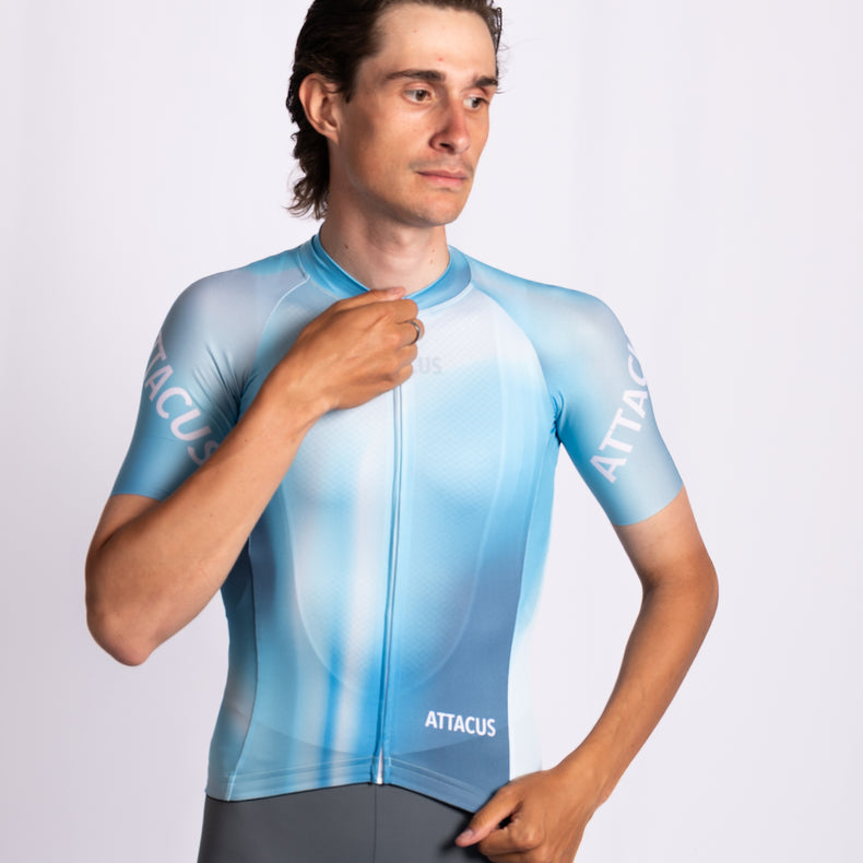 Phase Blue/Grey New Foundation Cycling Jersey Men