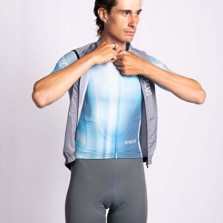 Phase Blue/Grey New Foundation Cycling Jersey Men