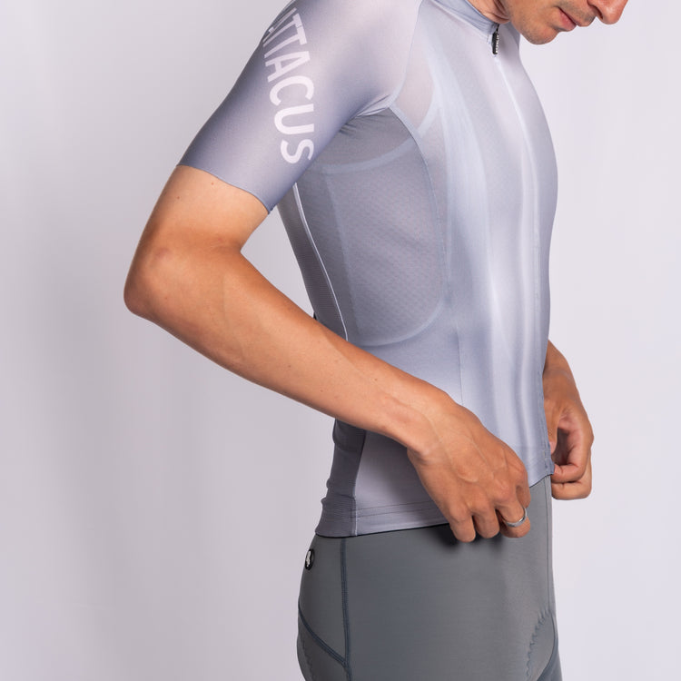 Phase Grey New Foundation Cycling Jersey Men