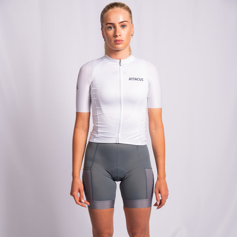 Apex White New Foundation Cycling Jersey Women