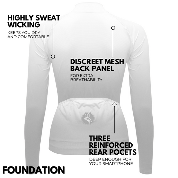 Women's Grey Dissolve Long Sleeve Foundation Jersey