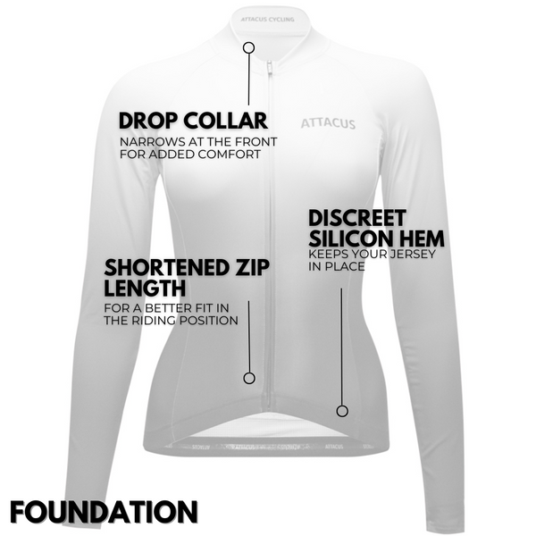 Women's Grey Dissolve Long Sleeve Foundation Jersey