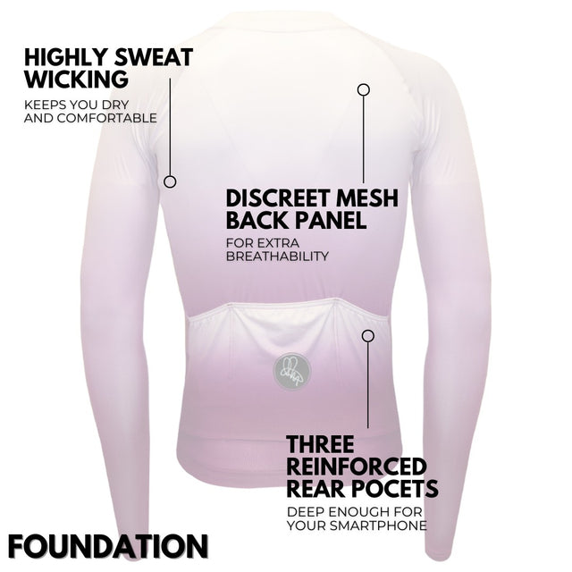Men's Purple Dissolve Long Sleeve Foundation Jersey