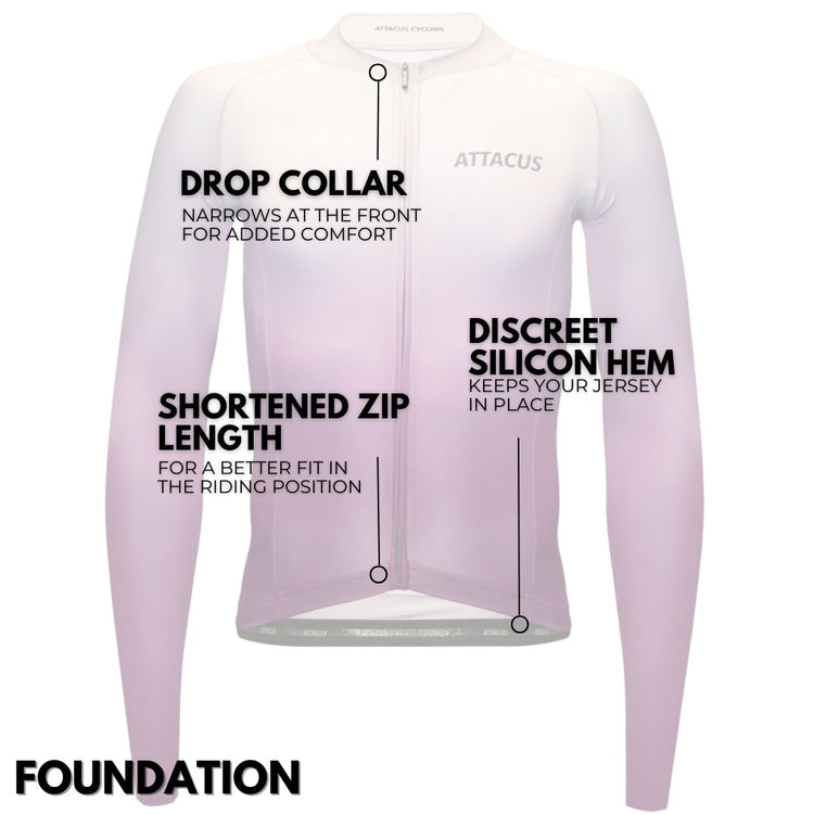 Men's Purple Dissolve Long Sleeve Foundation Jersey