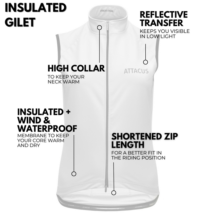 Women's Light Grey Insulated Gilet