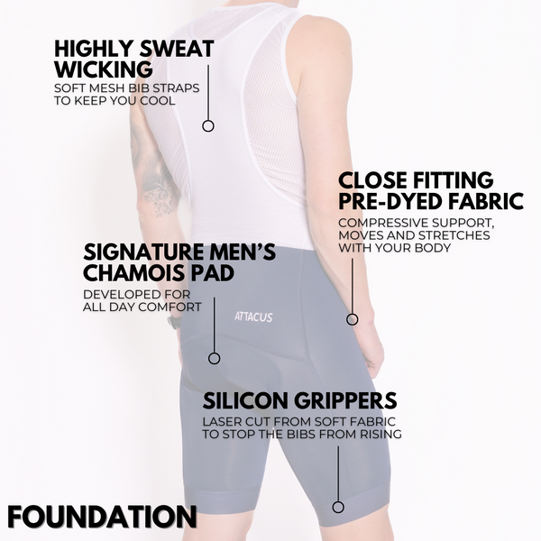 Men's Navy Foundation Bib Shorts