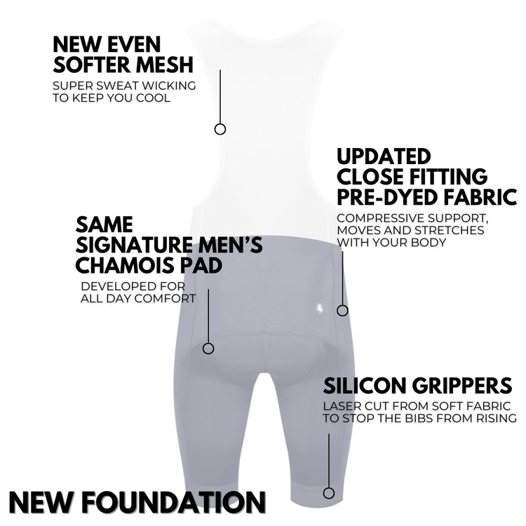 Men's Navy Foundation Bib Shorts