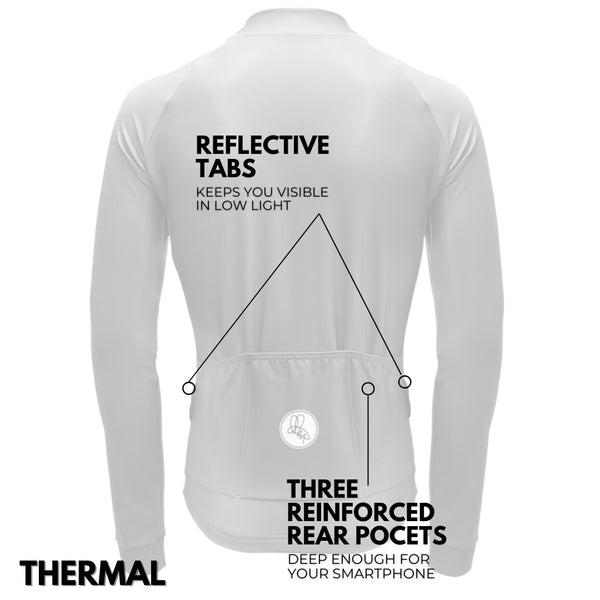 Men's Grey Thermal Long Sleeve Jersey