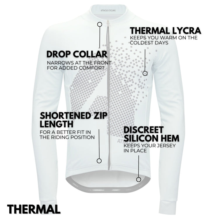 Men's Pixel Thermal Long Sleeve Jersey
