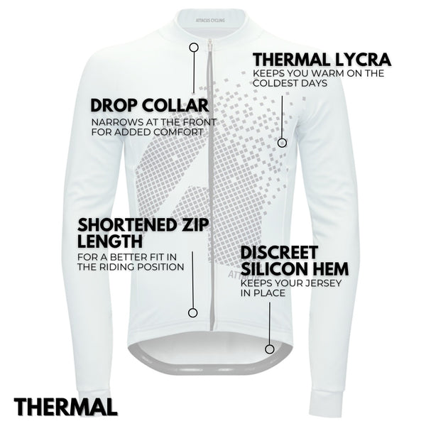 Men's Pixel Thermal Long Sleeve Jersey