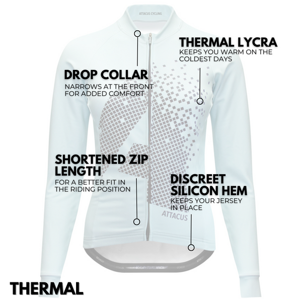 Women's Pixel Thermal Long Sleeve Jersey