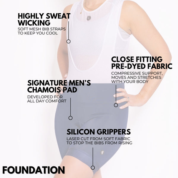 Women's Navy Foundation Bib Shorts