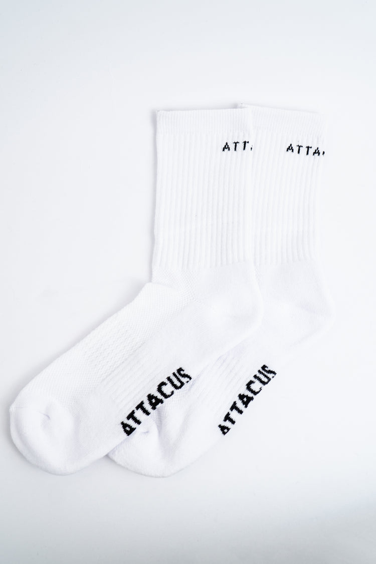 White Casual Socks