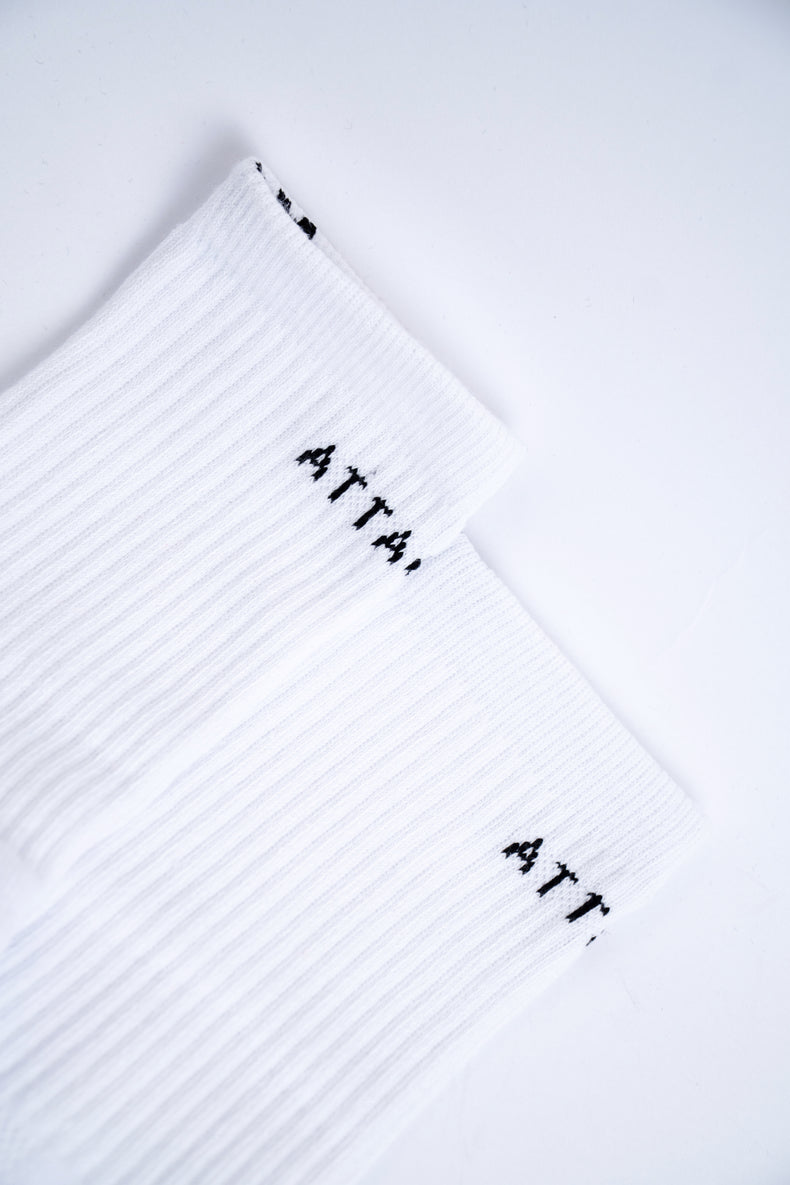 White Casual Socks