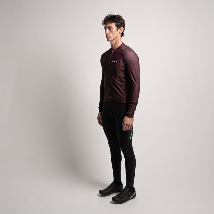 Dark Purple Thermal LS Jersey