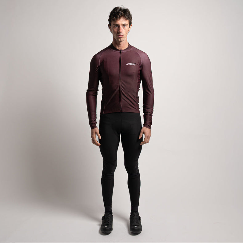 Dark Purple Thermal LS Jersey