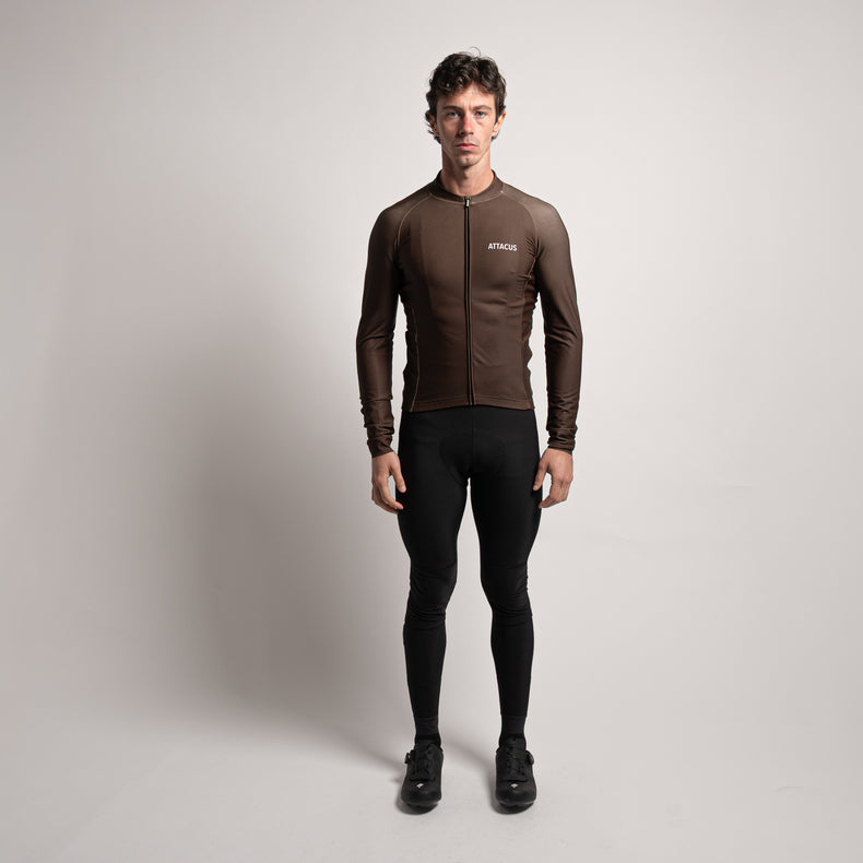 Brown Thermal LS Jersey