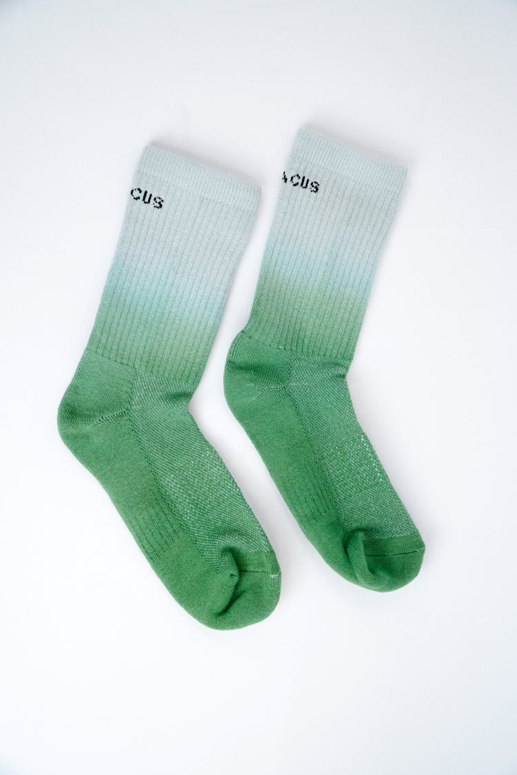 Green Dissolve Casual Socks