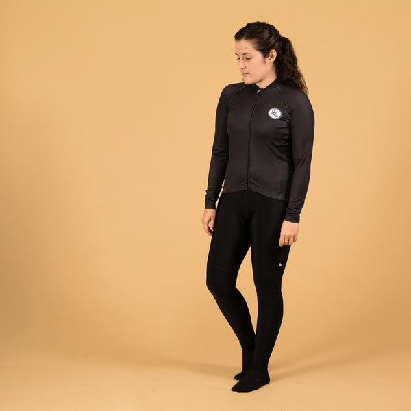 Women's Black Thermal 2 Long Sleeve Jersey