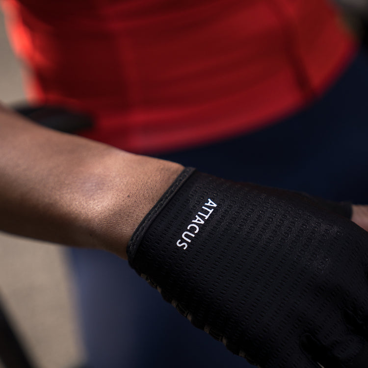 Black Lightweight Short Finger Gloves