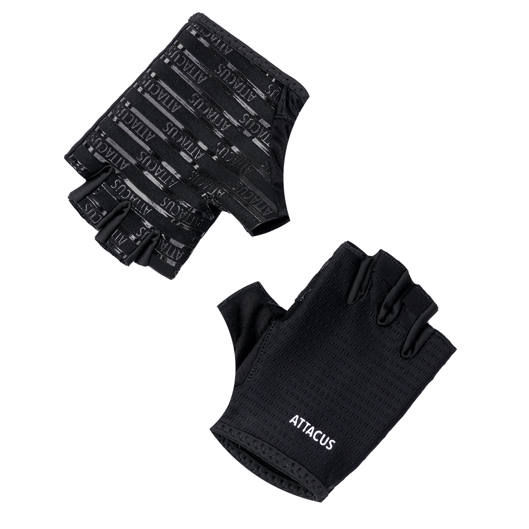 Black half finger outlet gloves