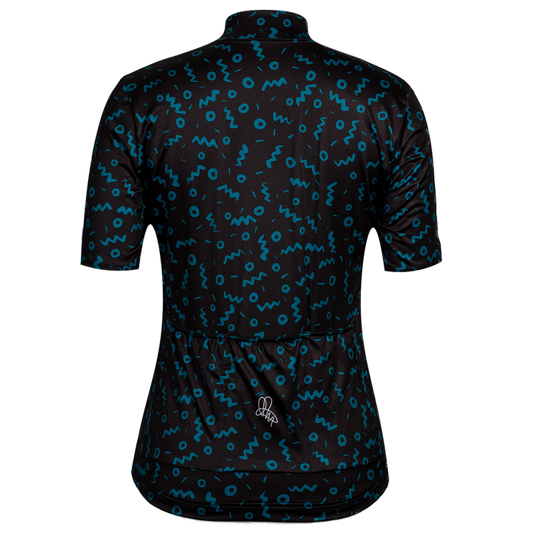 Women's Teal Sketch Cruiser Jersey