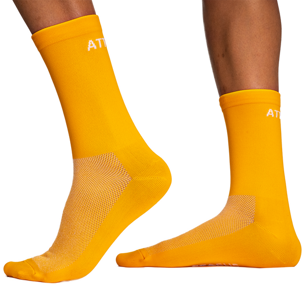 Inappropriate move on Painting Orange Premium Cycling Socks – Attacus Cycling