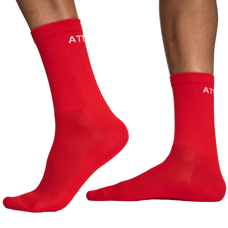 Red Premium Cycling Socks