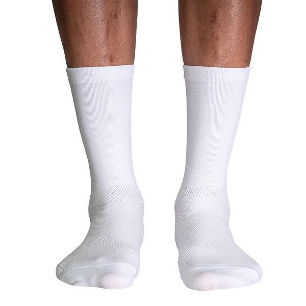 White Premium Cycling Socks