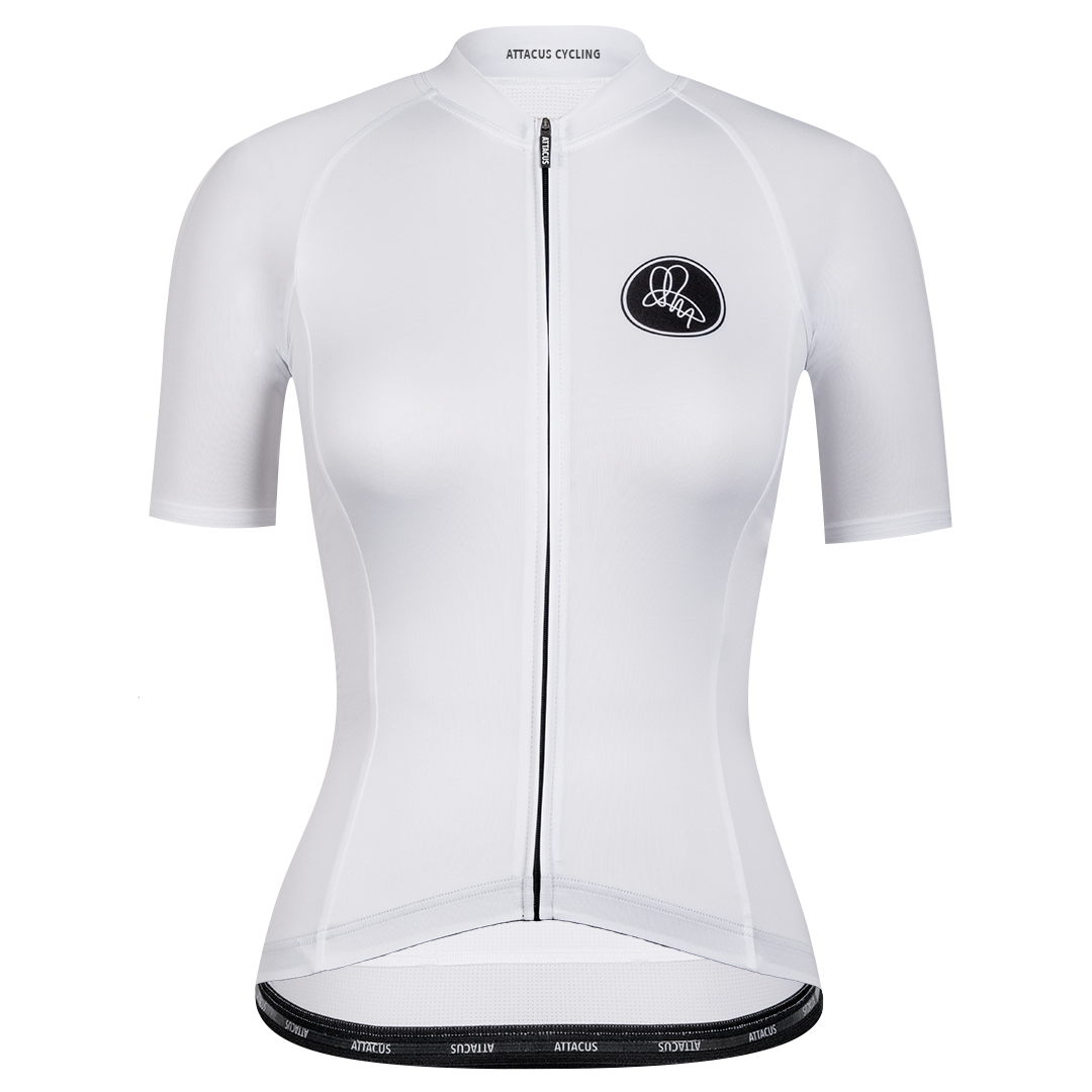 Women's White Foundation Jersey – Attacus Cycling